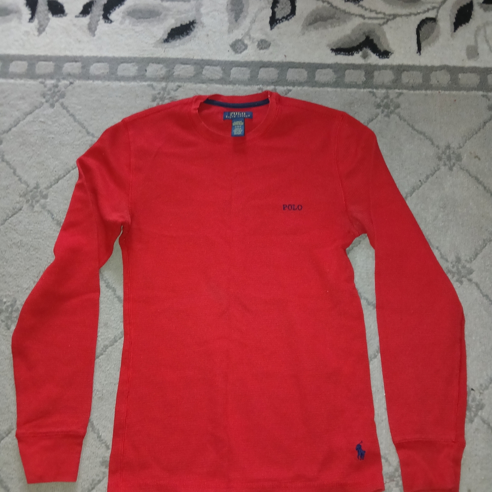 Polo Ralph Lauren Mens Thermal Long Sleeve Shirt Small Like New